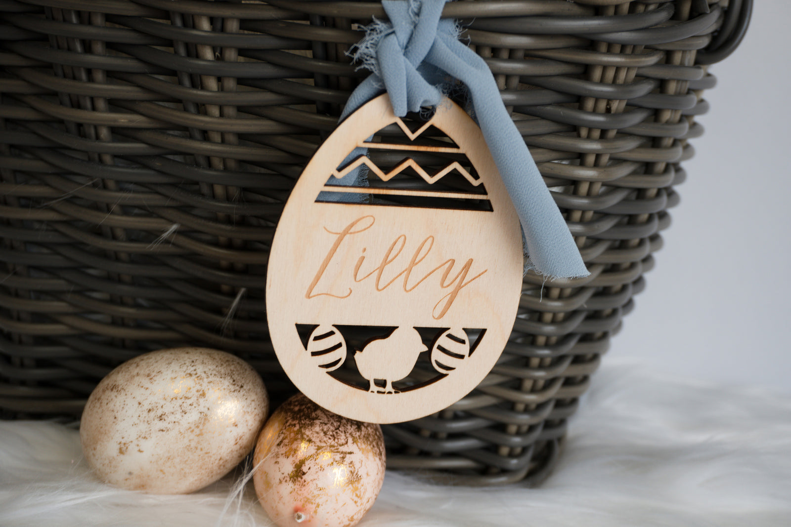 Easter Basket Tag - Egg with Chick
