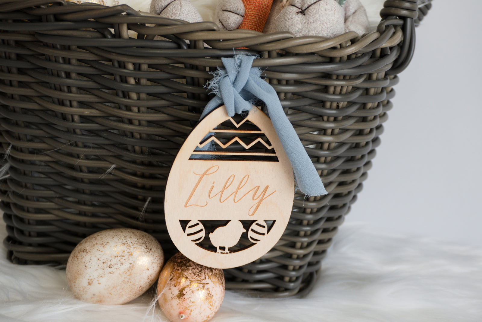 Easter Basket Tag - Egg with Chick