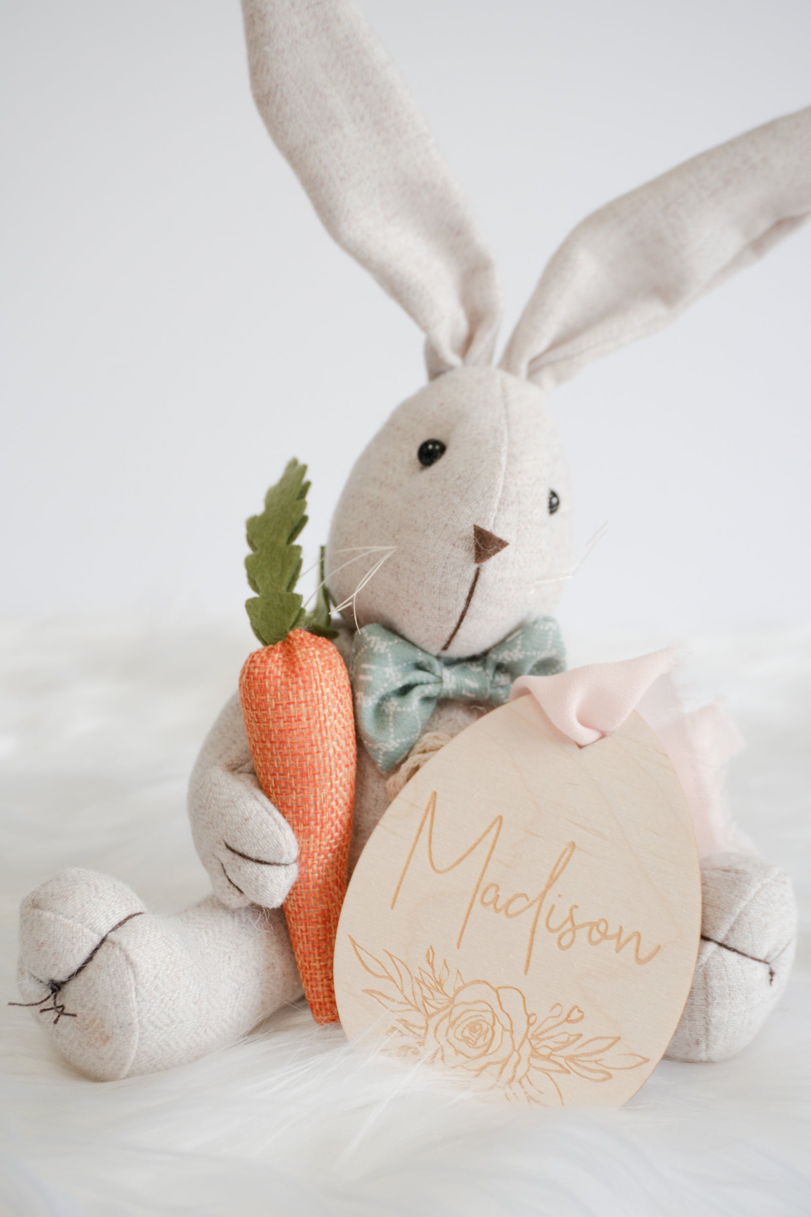 Easter Basket Tag - Floral Egg
