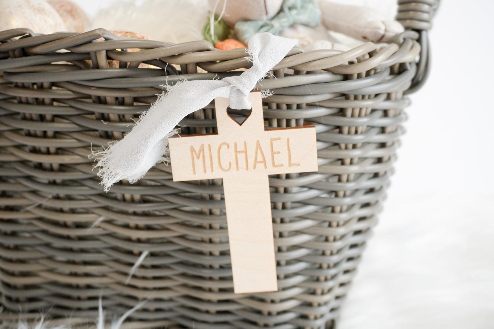 Easter Basket Tag - Cross