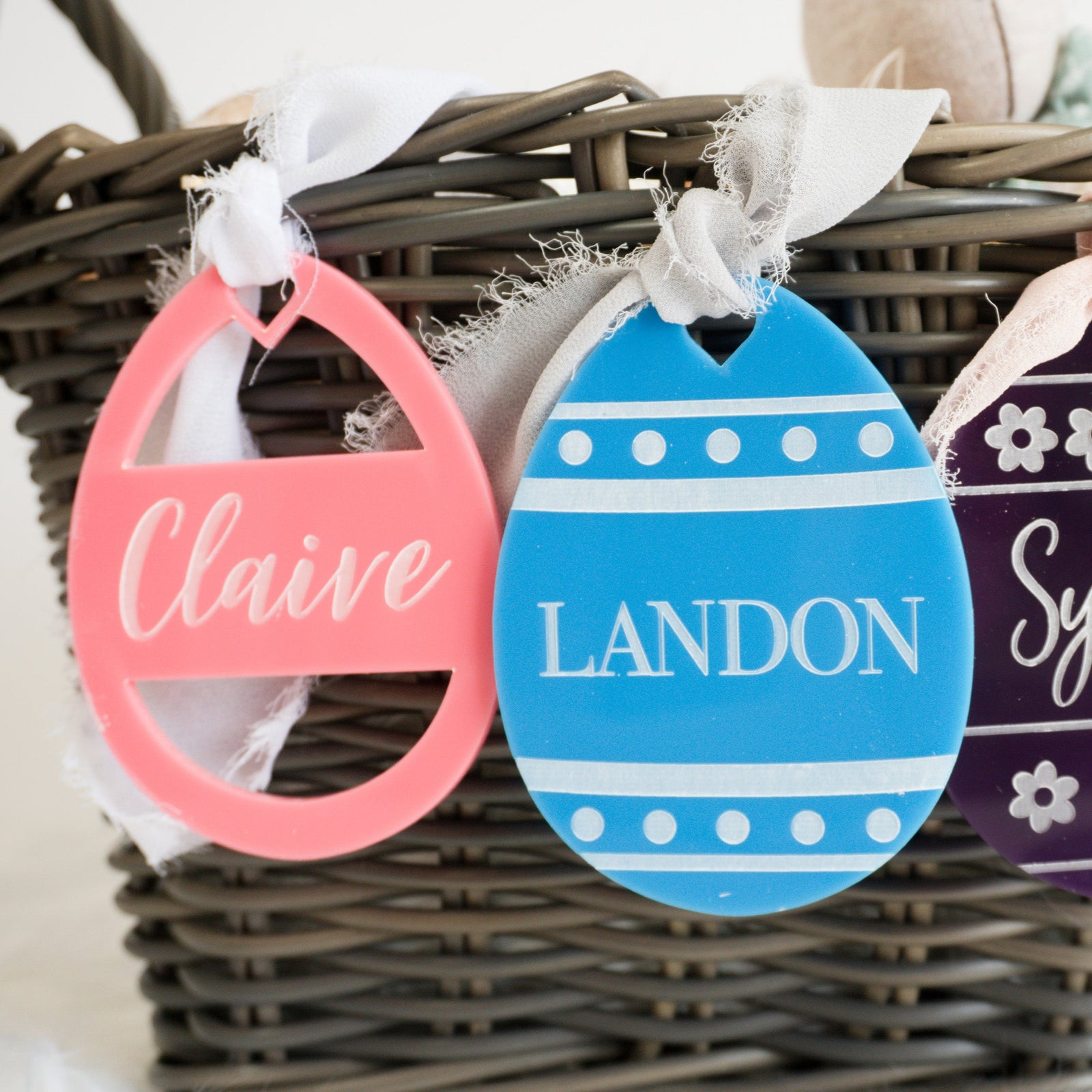 Easter Basket Tag - Simple Egg