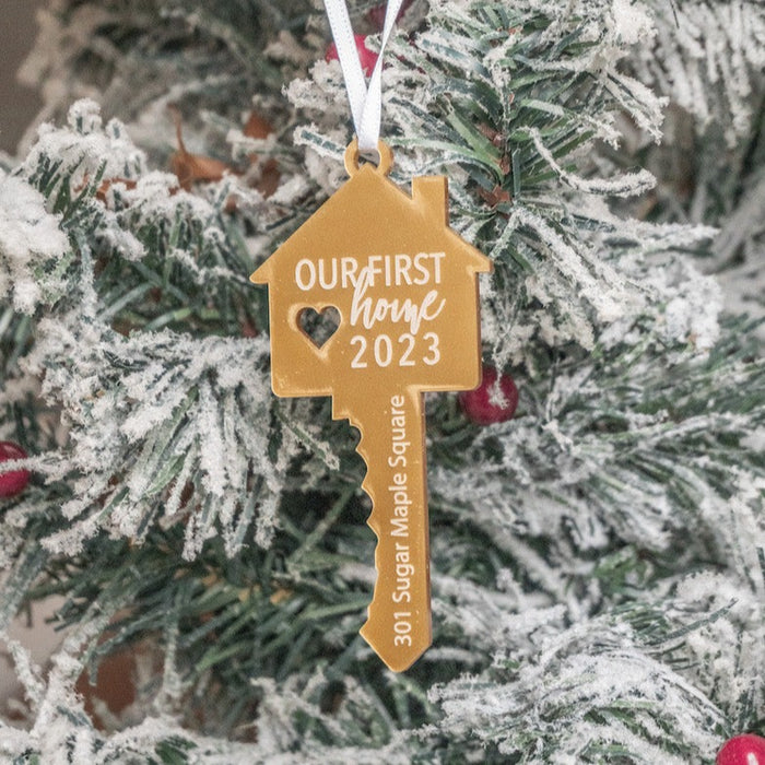 Our First Home Key Ornament