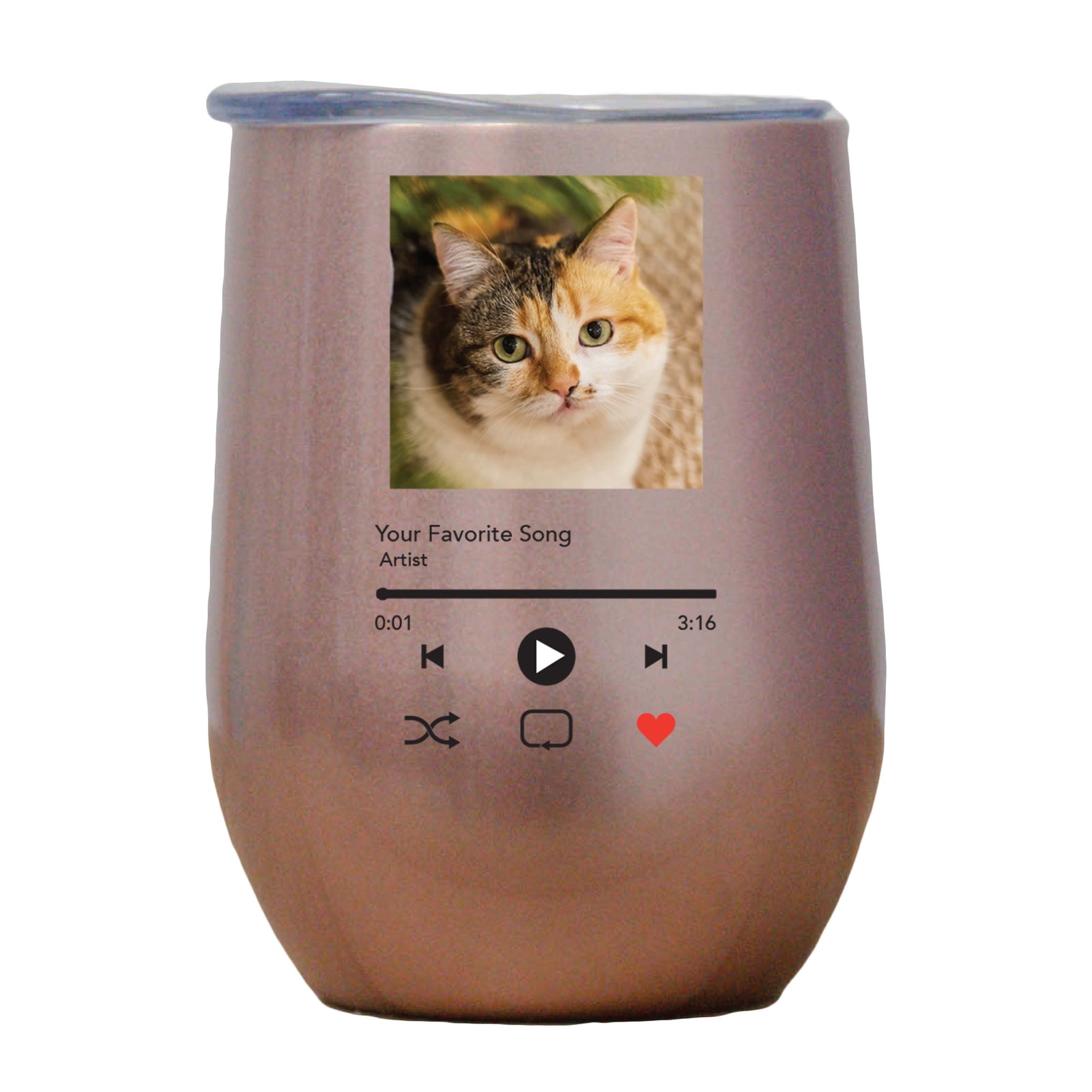 Custom Album Art Wine Tumbler