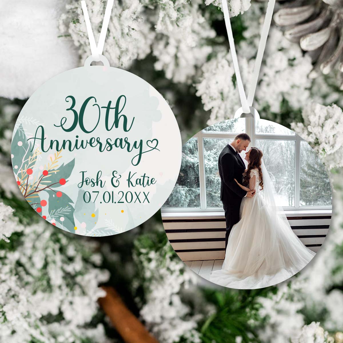 Anniversary Christmas Ornament