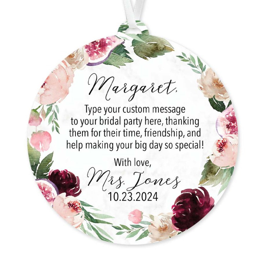 Bridesmaid Thank You Ornament