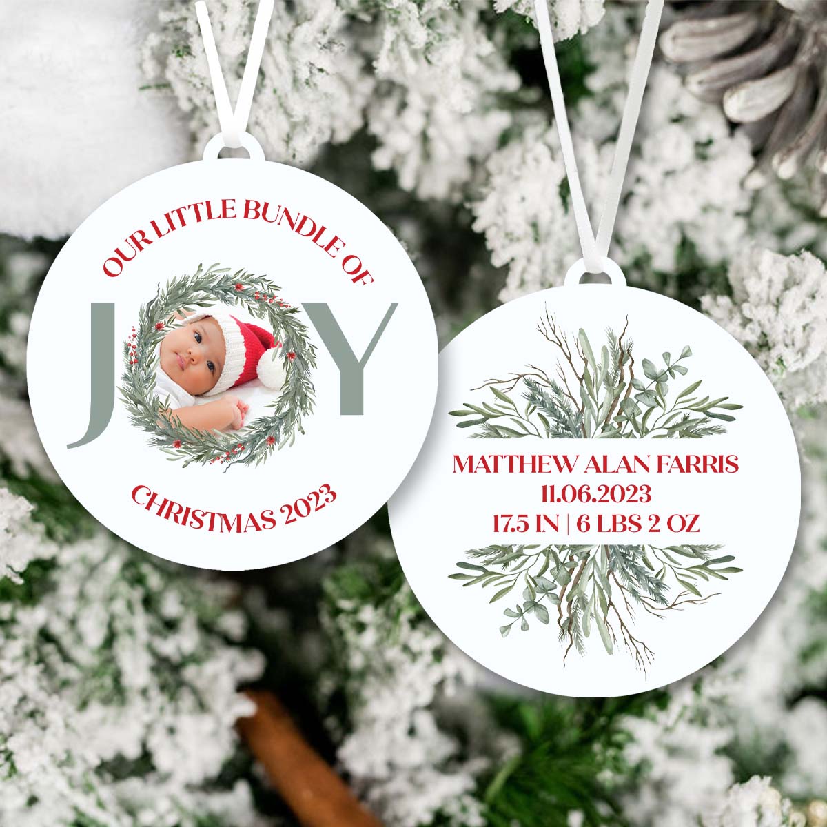 Bundle of Joy Baby Ornament