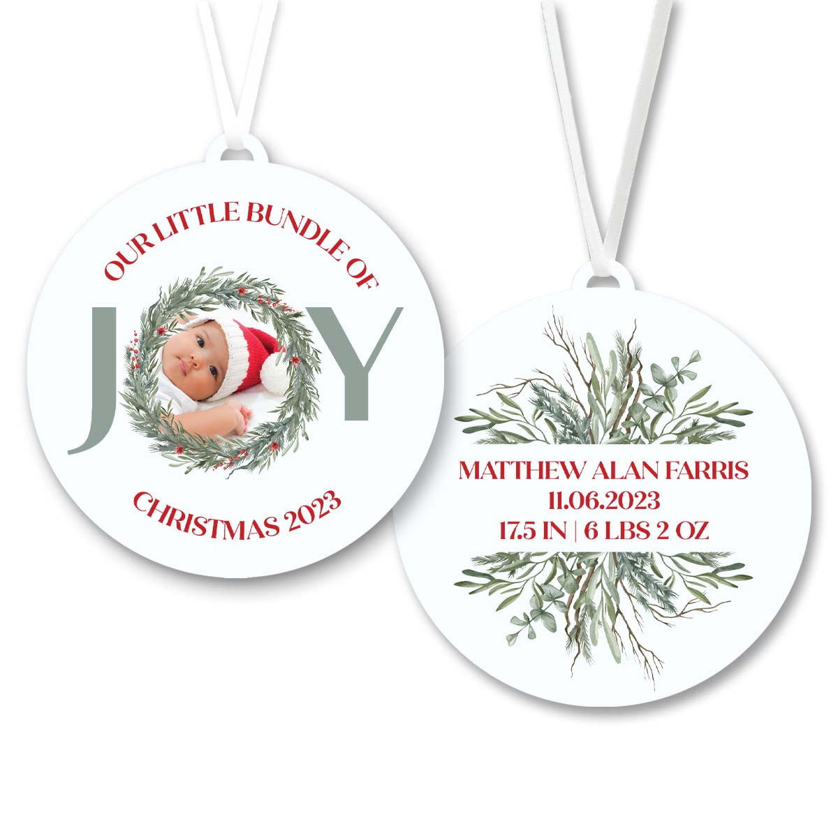 Bundle of Joy Baby Ornament