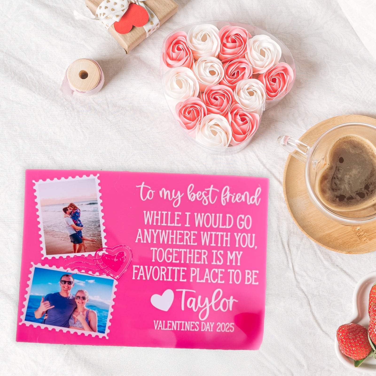 Valentine's Day Card - Acrylic Postcard