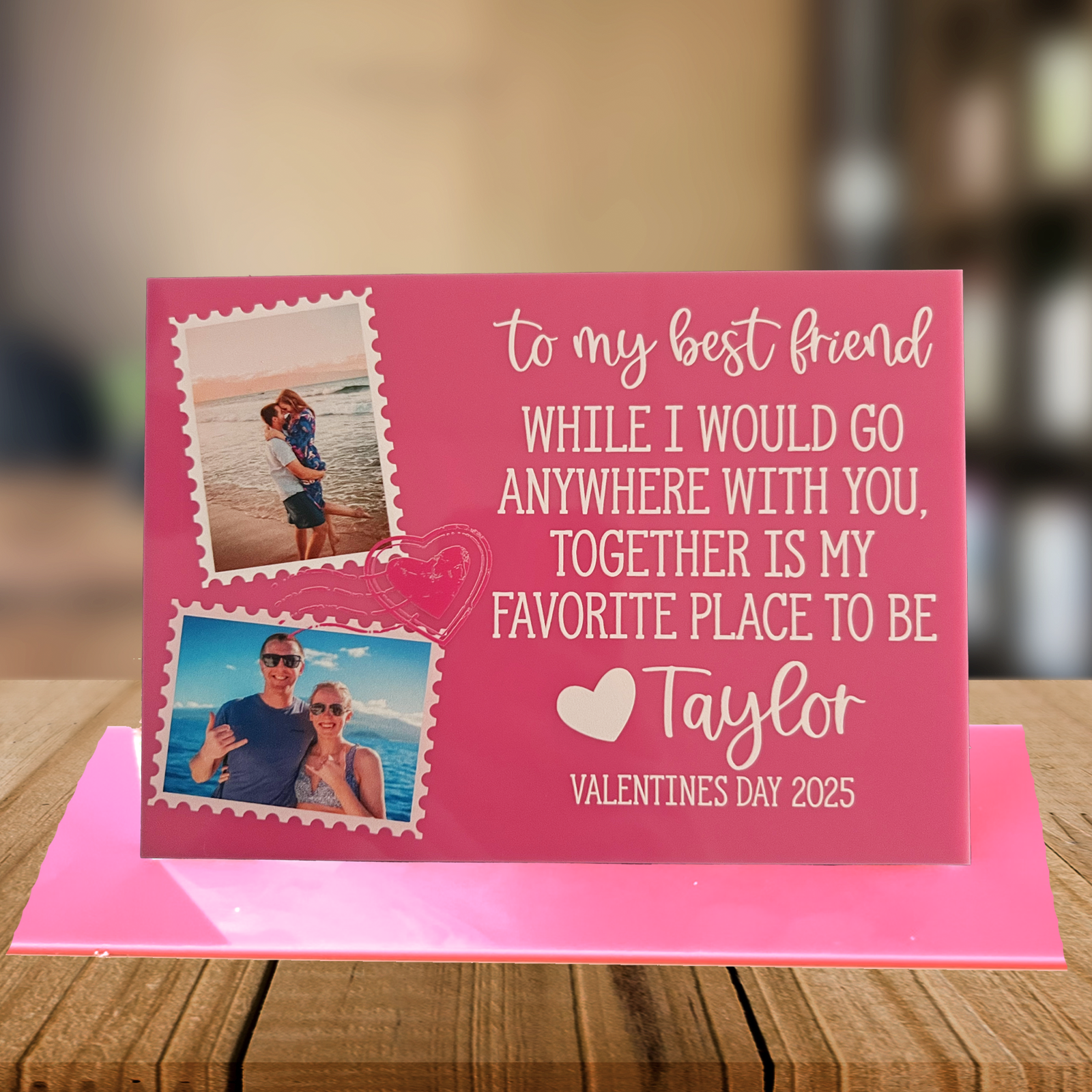 Valentine's Day Card - Acrylic Postcard