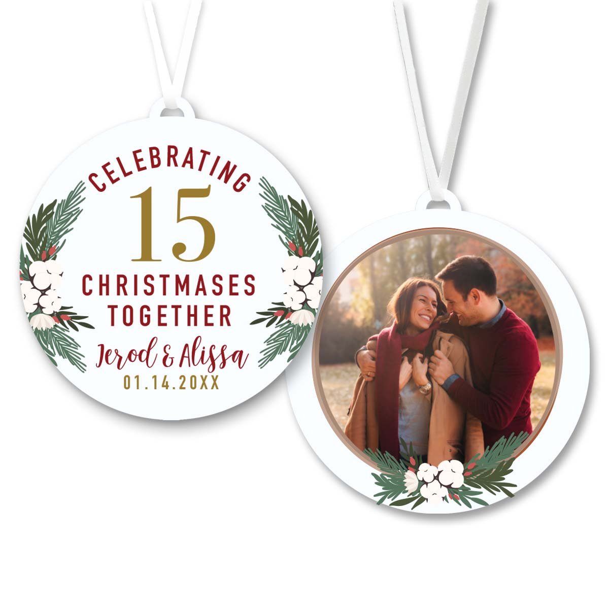 Anniversary Christmas Ornament