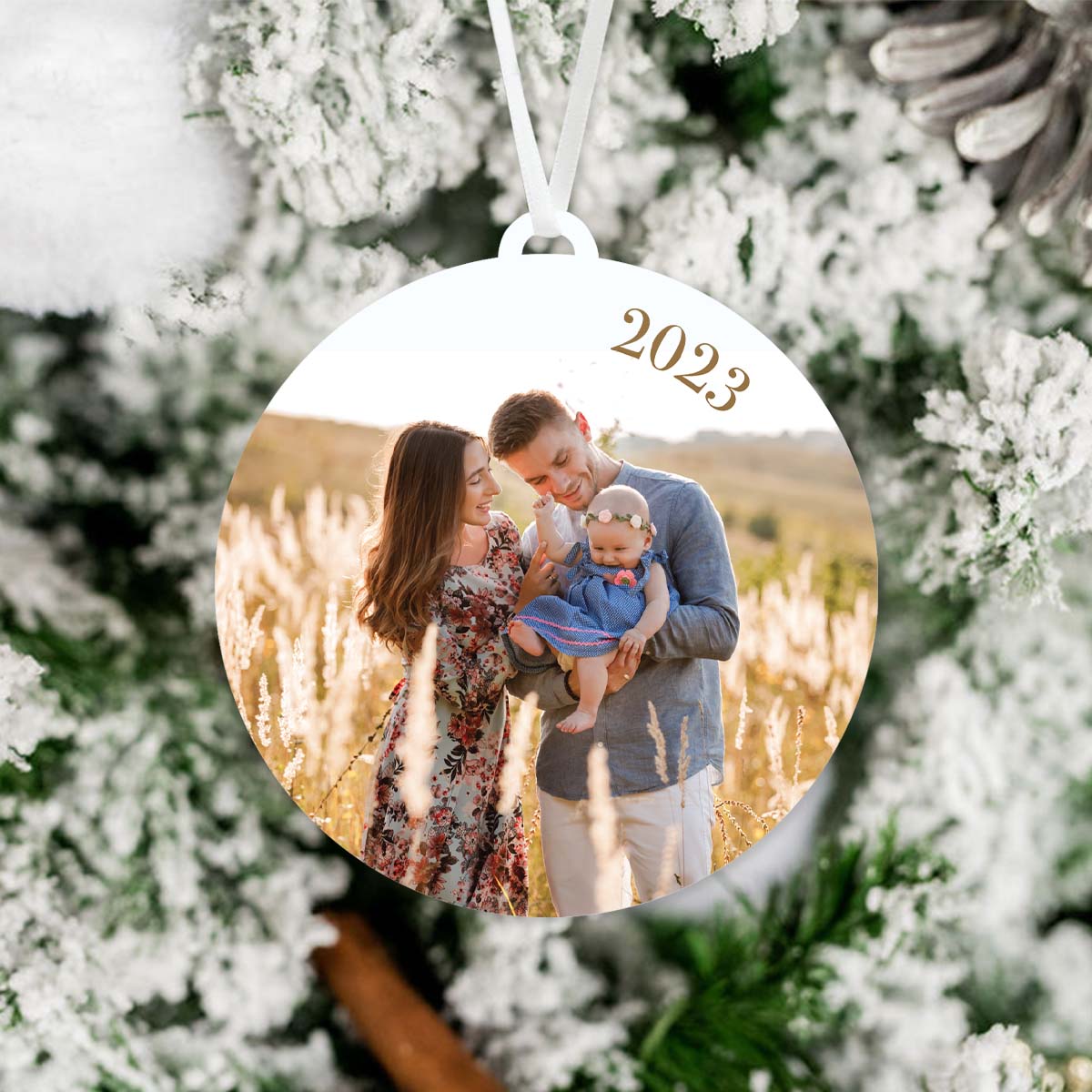 Personalized Date Photo Ornament