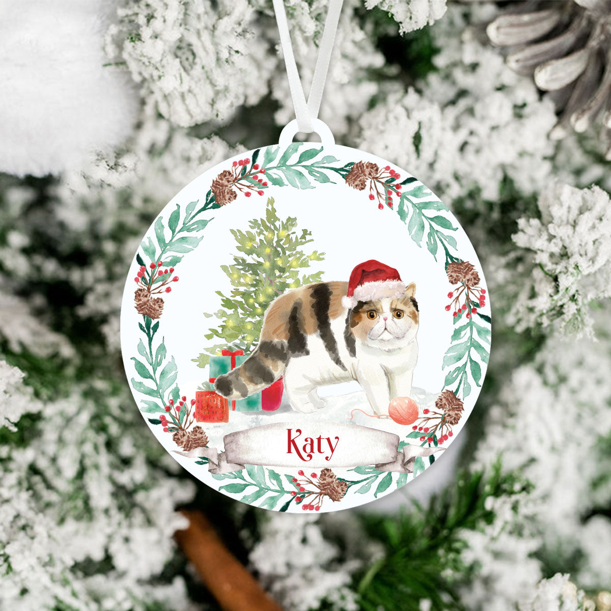 Exotic Shorthair Cat Ornament