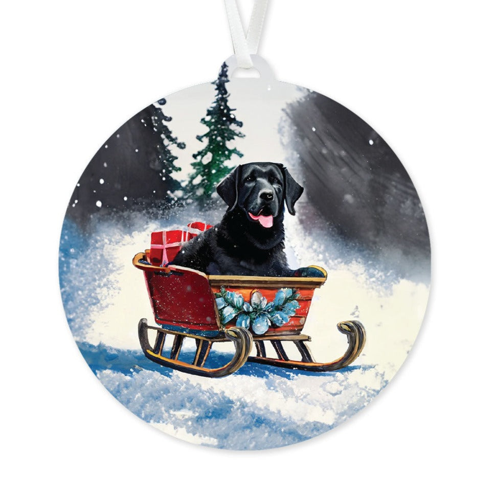 Black Labrador Ornament