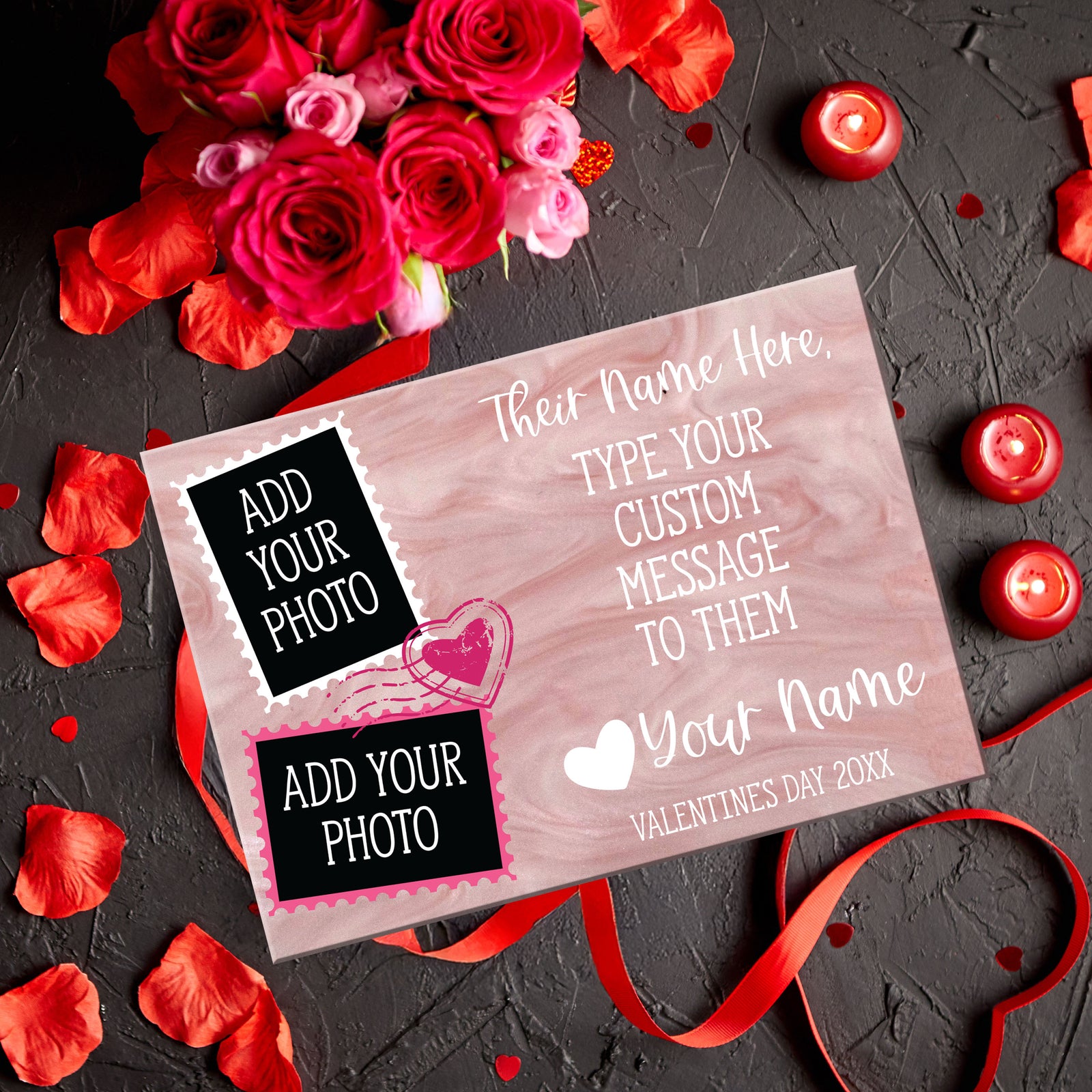 Valentine's Day Card - Acrylic Postcard