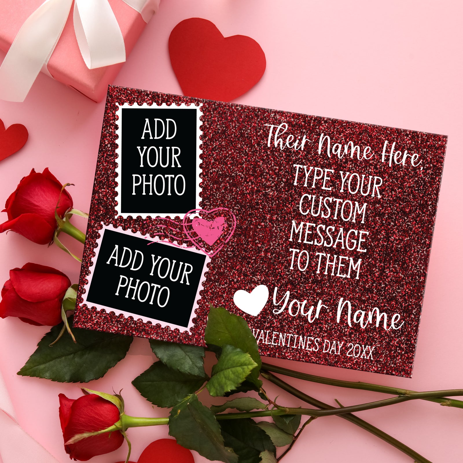 Valentine's Day Card - Acrylic Postcard