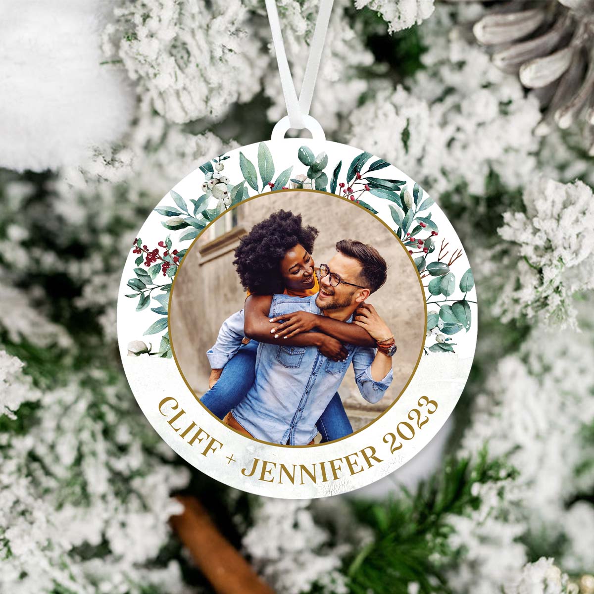 Personalized Picture Christmas Ornament