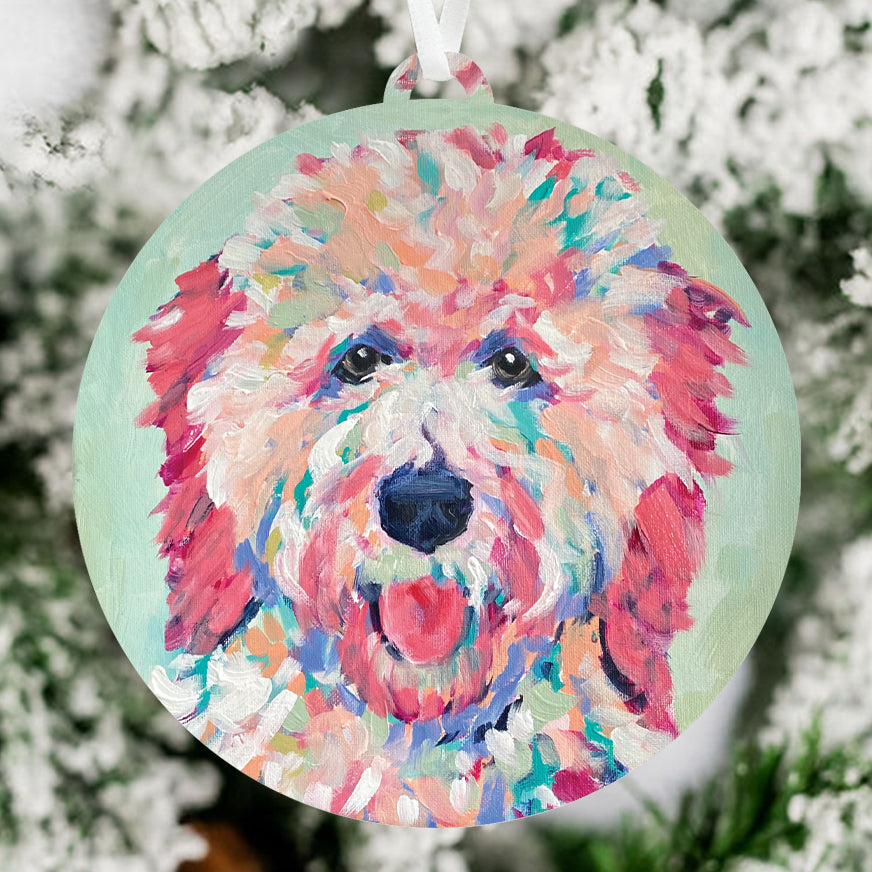 Goldendoodle Ornament - Brittany Rawls Art
