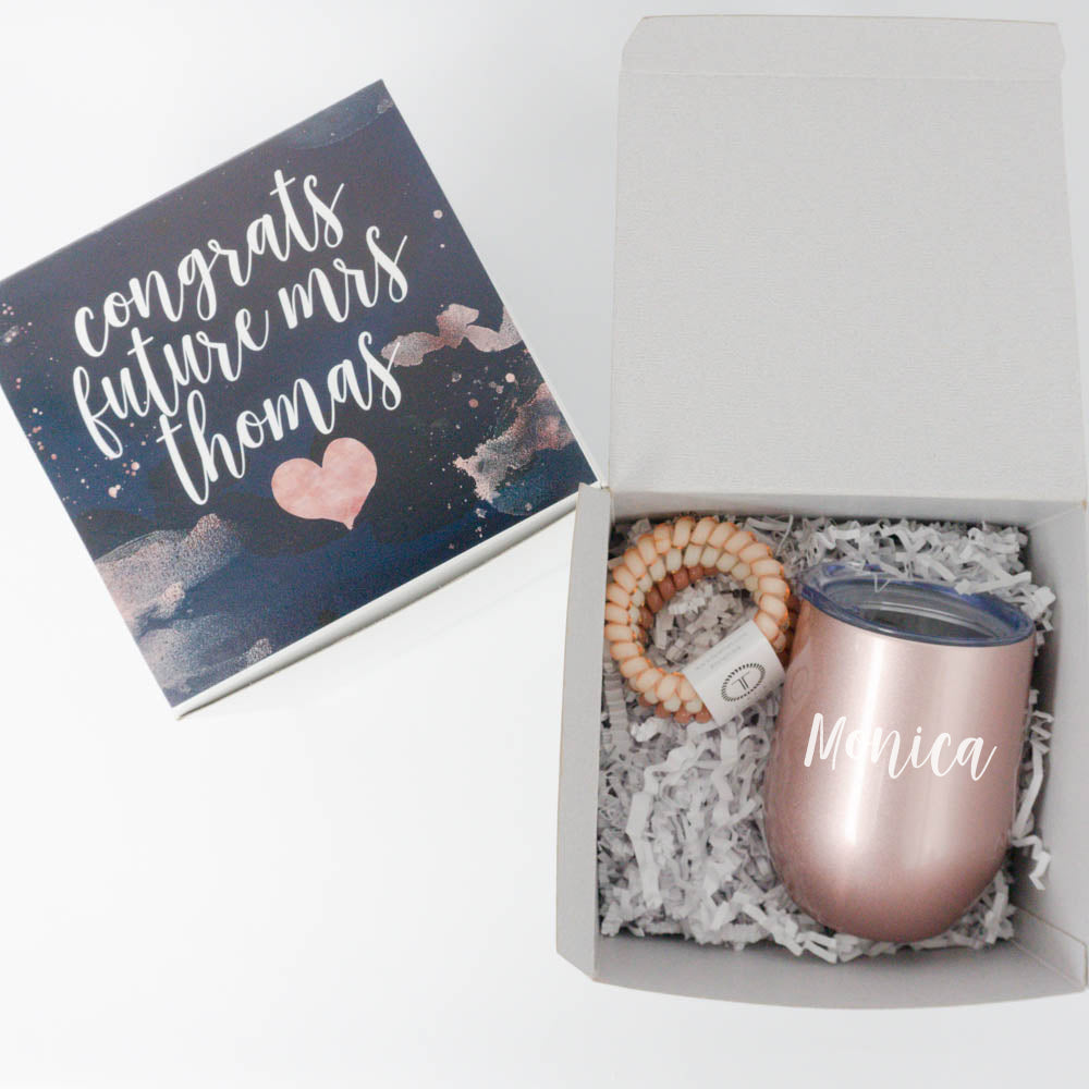 Congrats Future Mrs Navy Engagement Gift Box