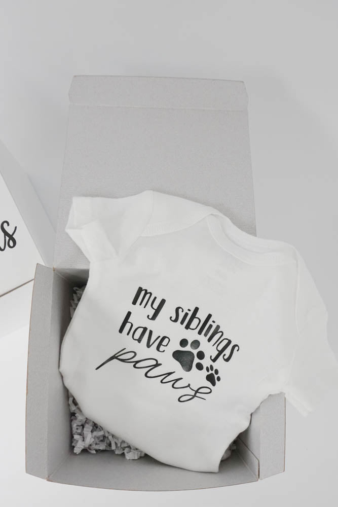 Promoted from Fur Grandparents to Human Grandparents Gift Box