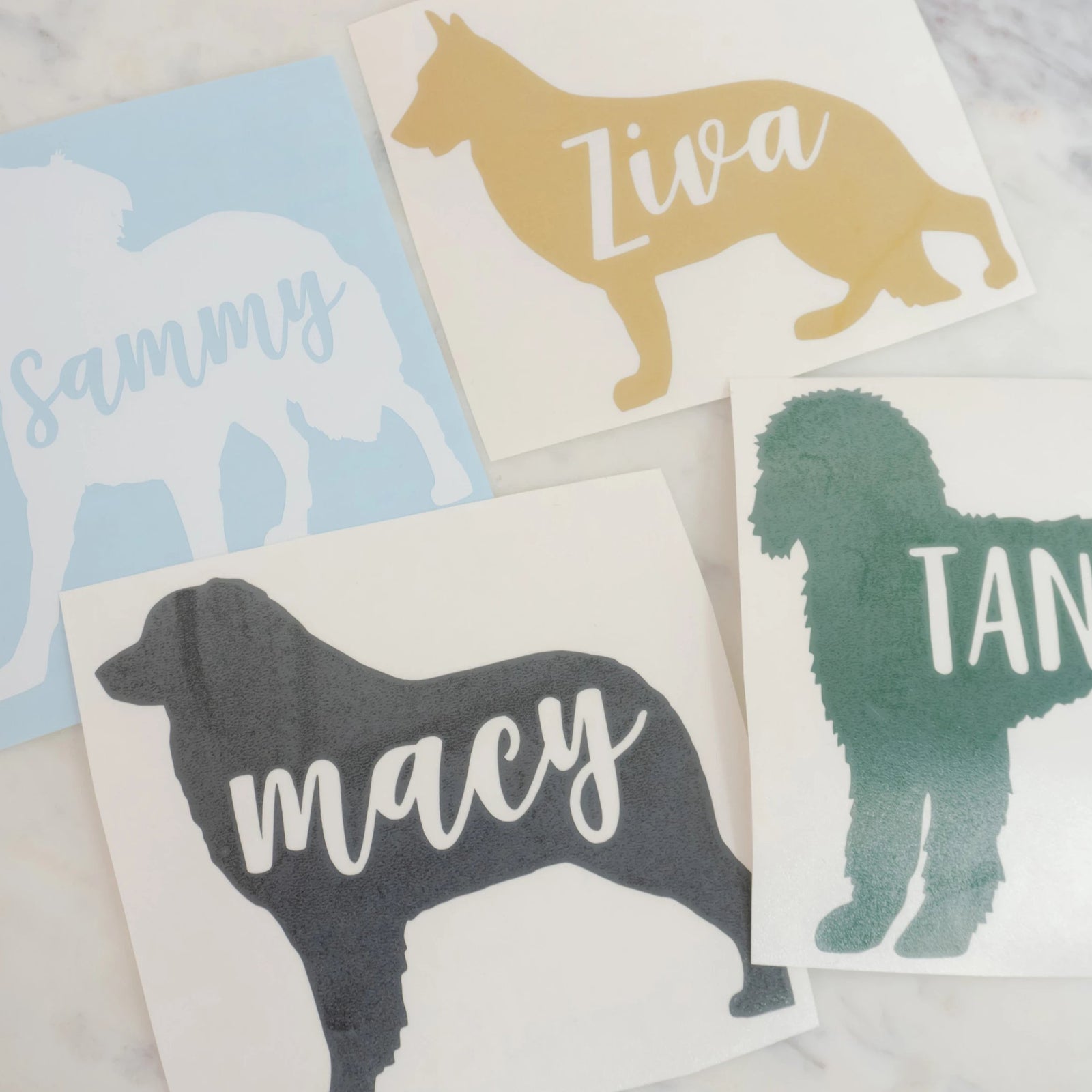 Custom Dog Name Vinyl Decal