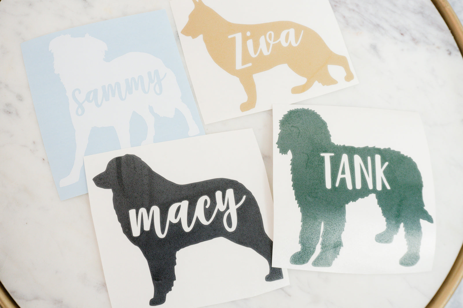 Custom Dog Name Vinyl Decal