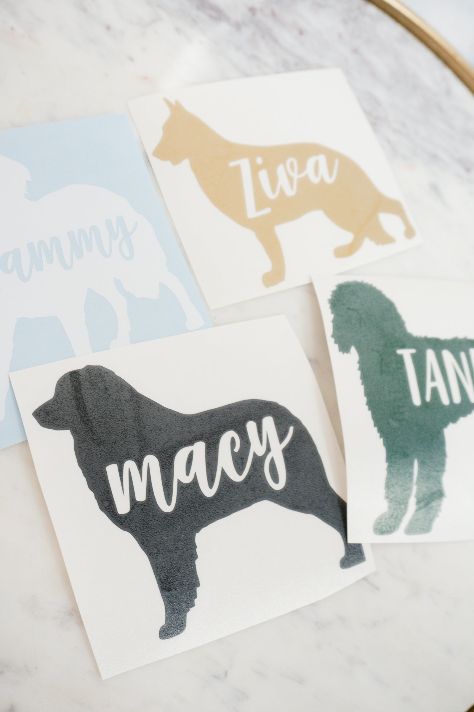 Custom Dog Name Vinyl Decal