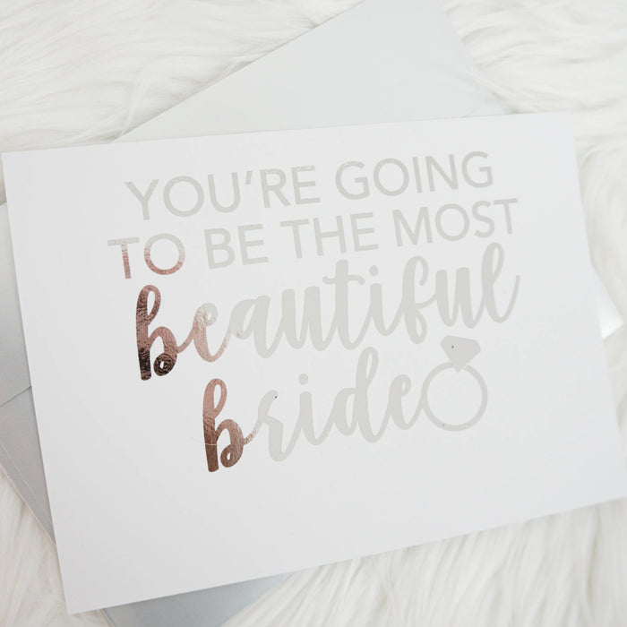 Beautiful Bride Foiled Card & Envelope