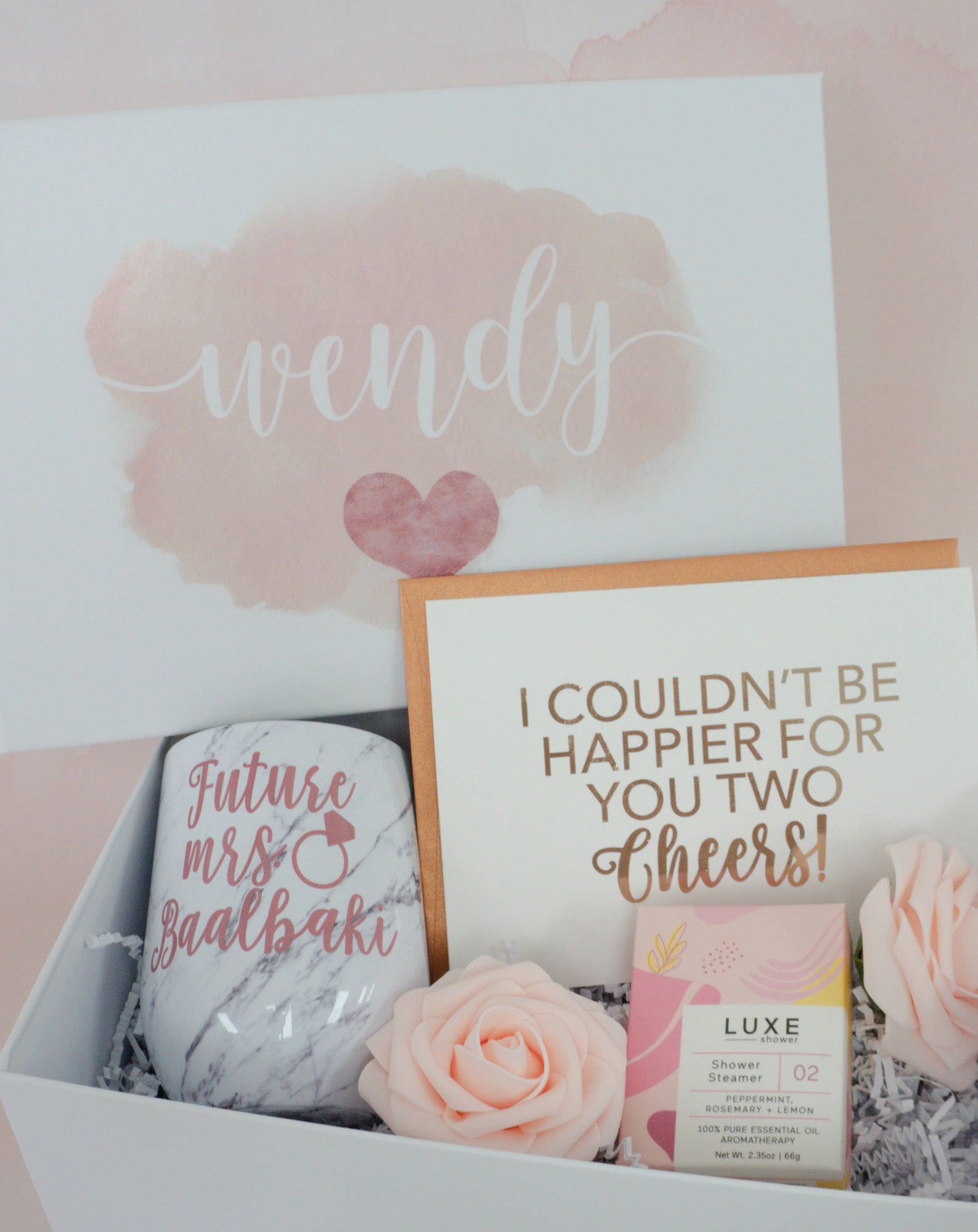 Happy for You Two Engagement Gift Box