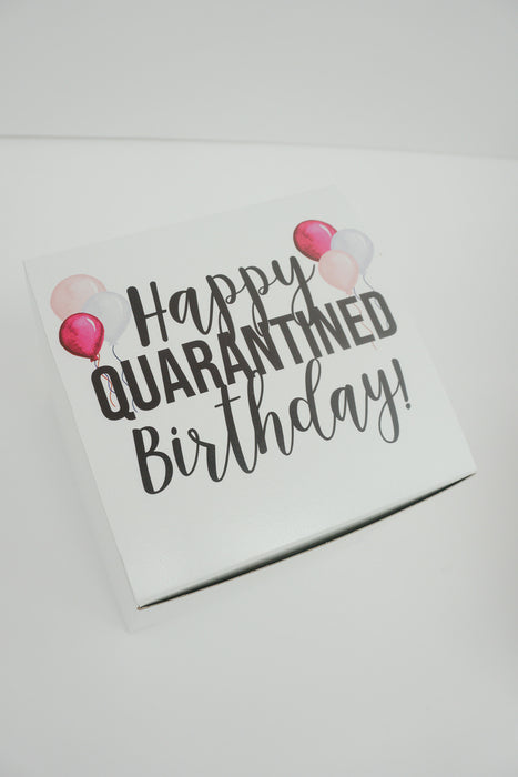 Happy Quarantined Birthday Balloons Gift Box