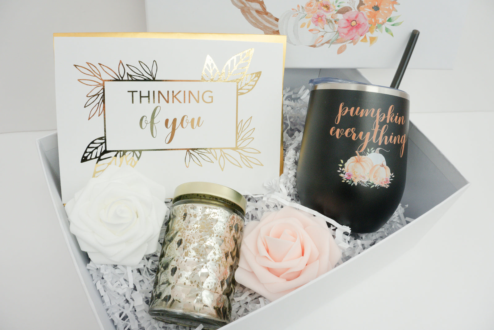 Fall Wreath Thinking of You Gift Box