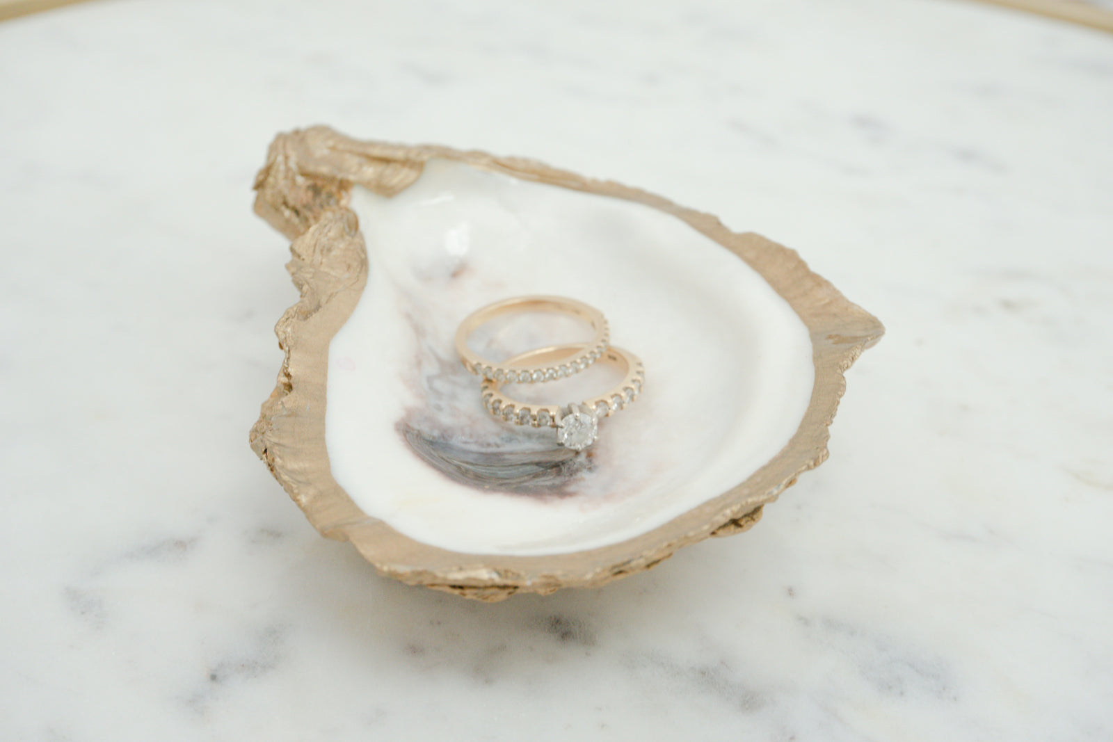 Oyster Jewelry Ring Dish