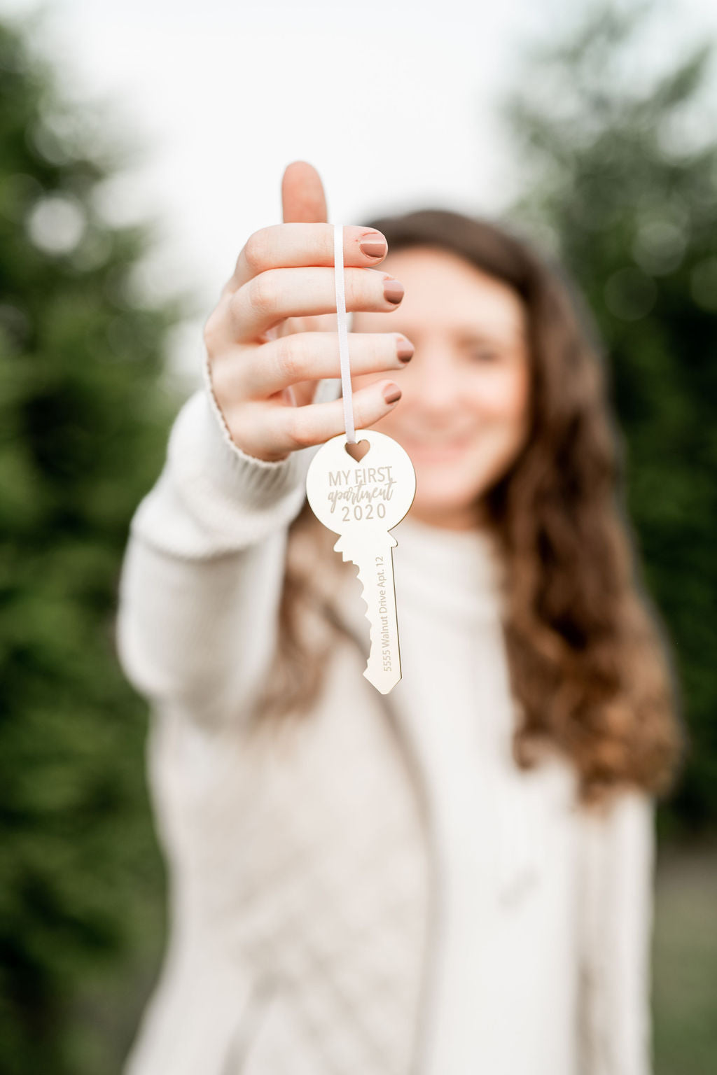 My First Apartment Personalized Engraved Christmas Ornament