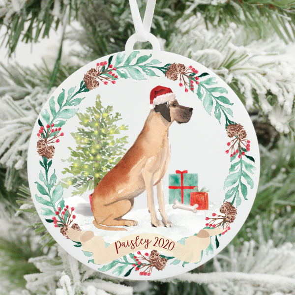 Great Dane Christmas Ornament