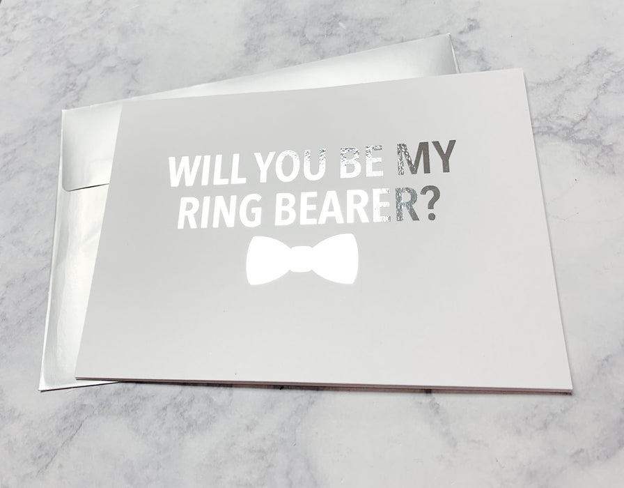 Ring Bearer Proposal Foiled Card & Envelope