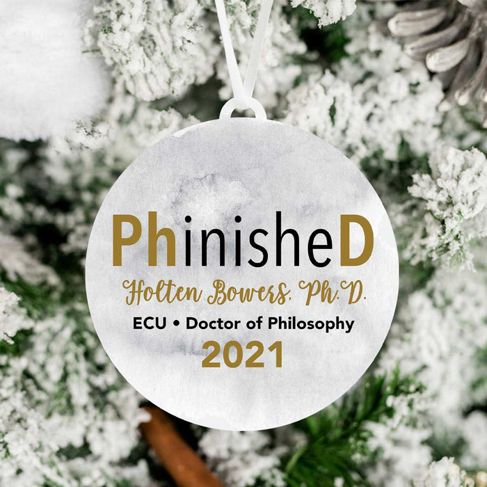 Phinished PhD Graduation Ornament