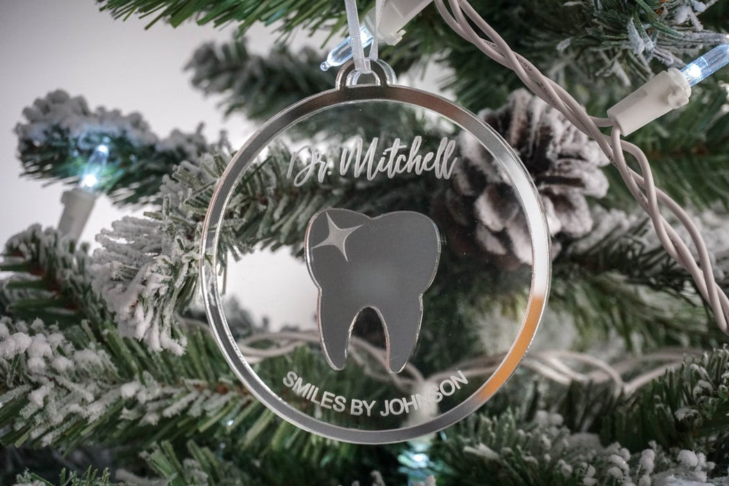 Dentist Personalized Engraved Christmas Ornament