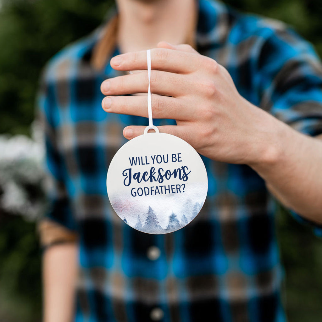 Godfather Proposal Christmas Ornament