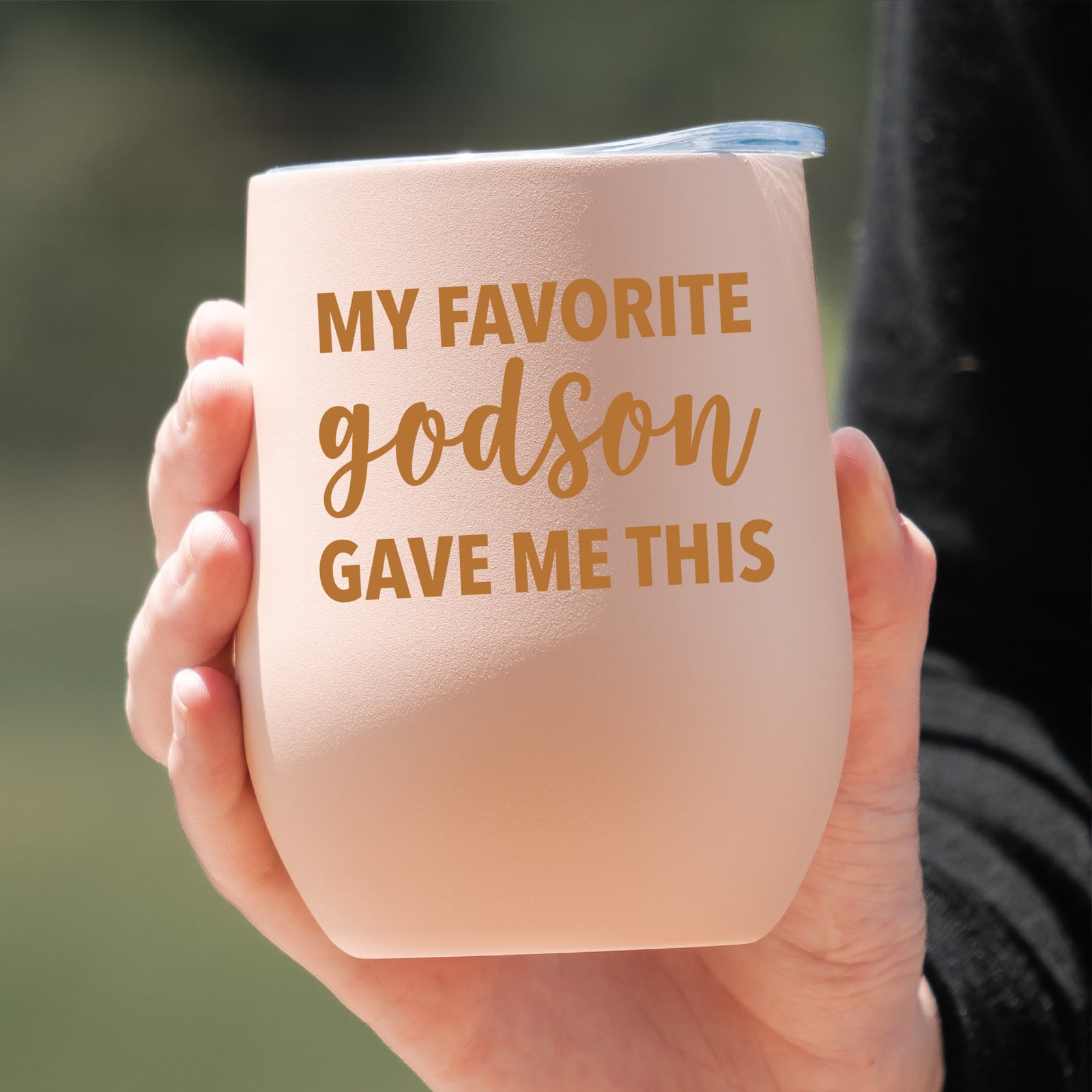 My Favorite God Son Gave Me This Wine Tumbler