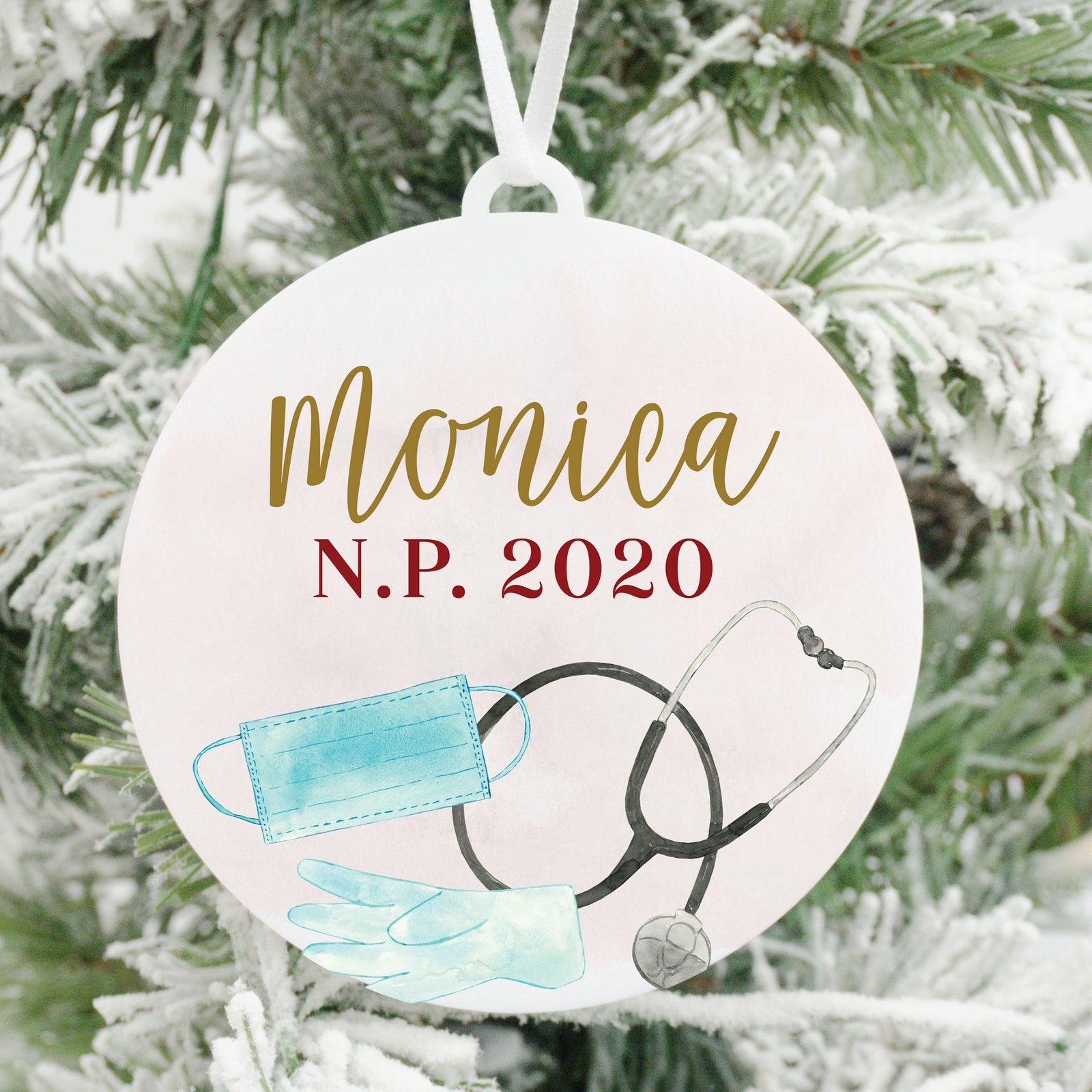 Nurse Practitioner Christmas Ornament