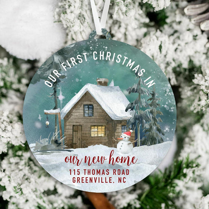 Our First Christmas in Our New Home | Engaged Christmas Ornament