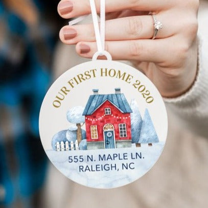 Our First Home Personalized Christmas Ornament