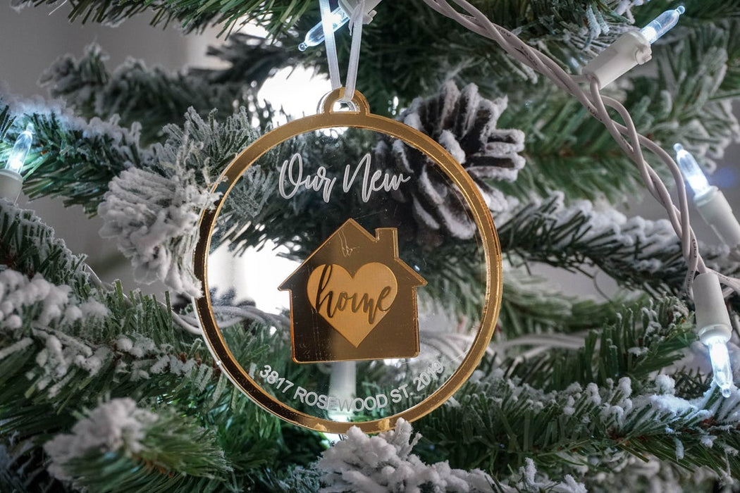 Our New Home Personalized Engraved Christmas Ornament