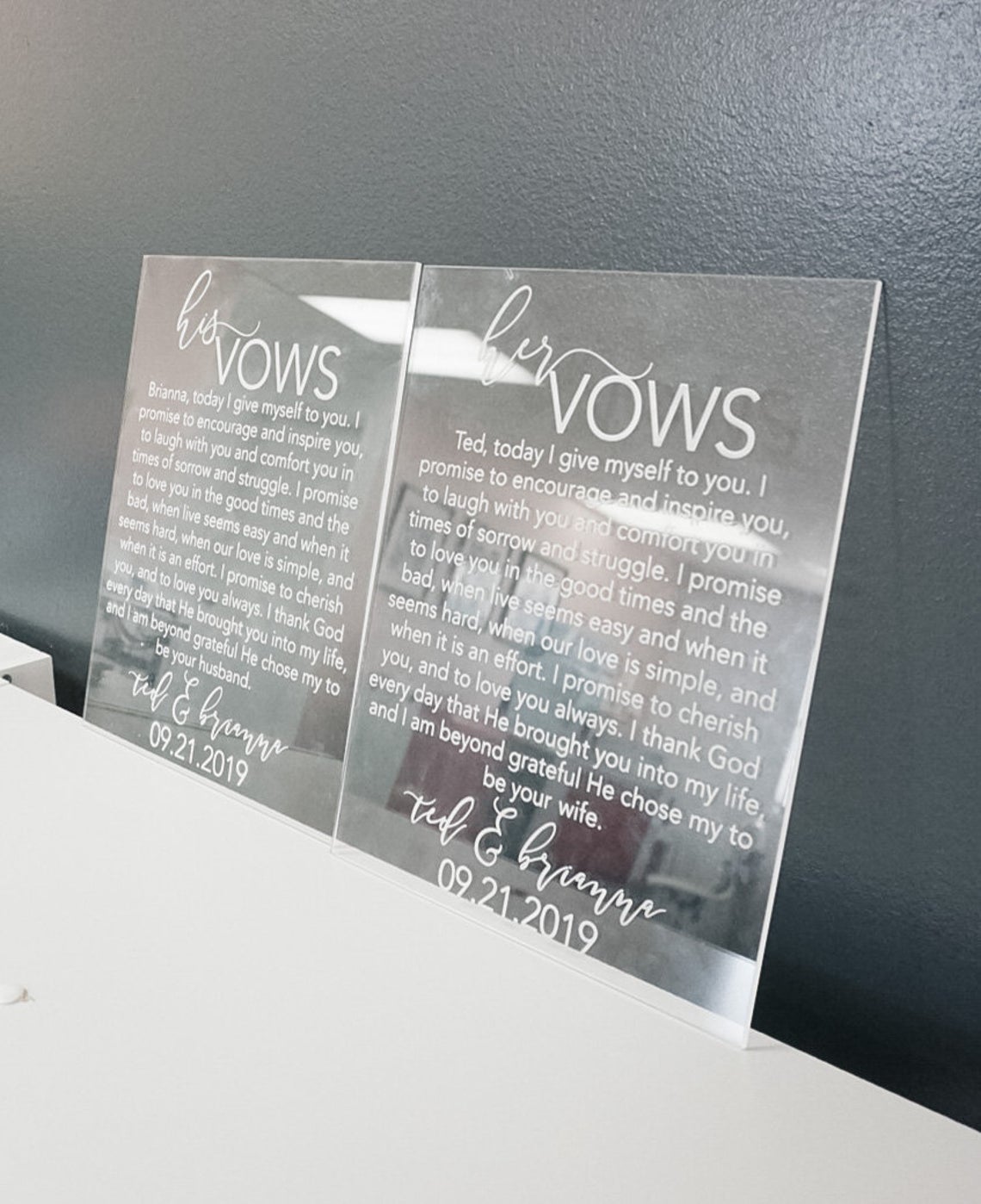 Acrylic Vow Books