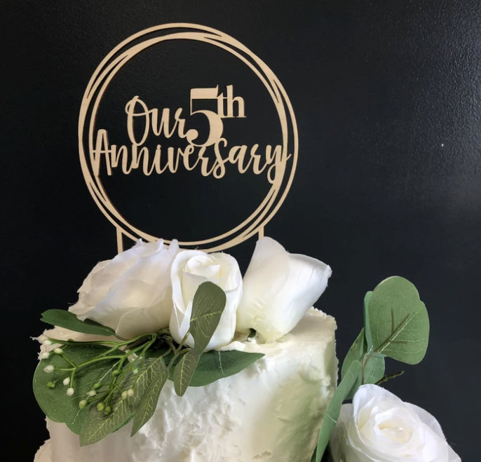 Anniversary Cake Toppers