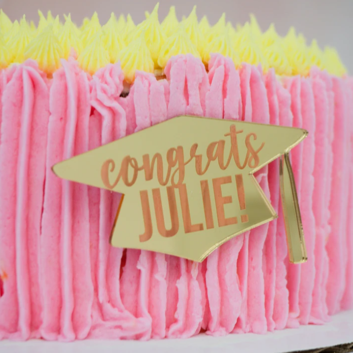 Graduation Cake Plates