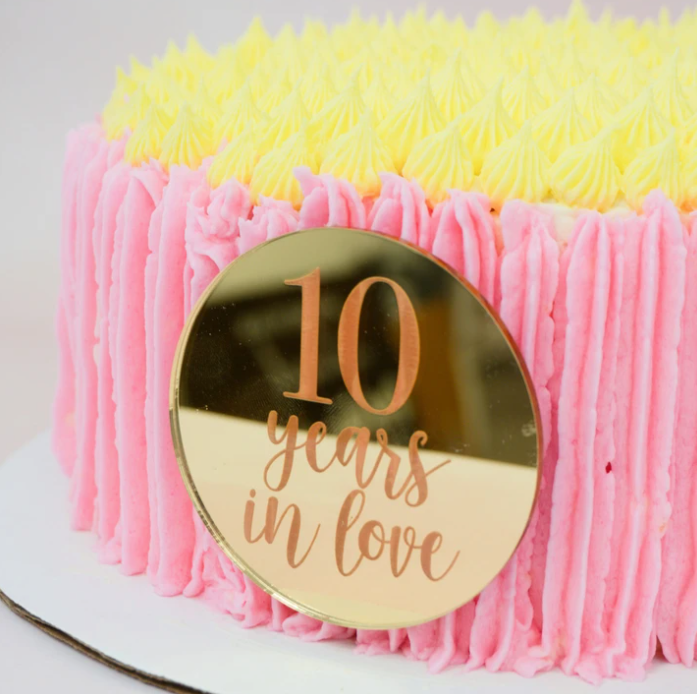Anniversary Cake Plates