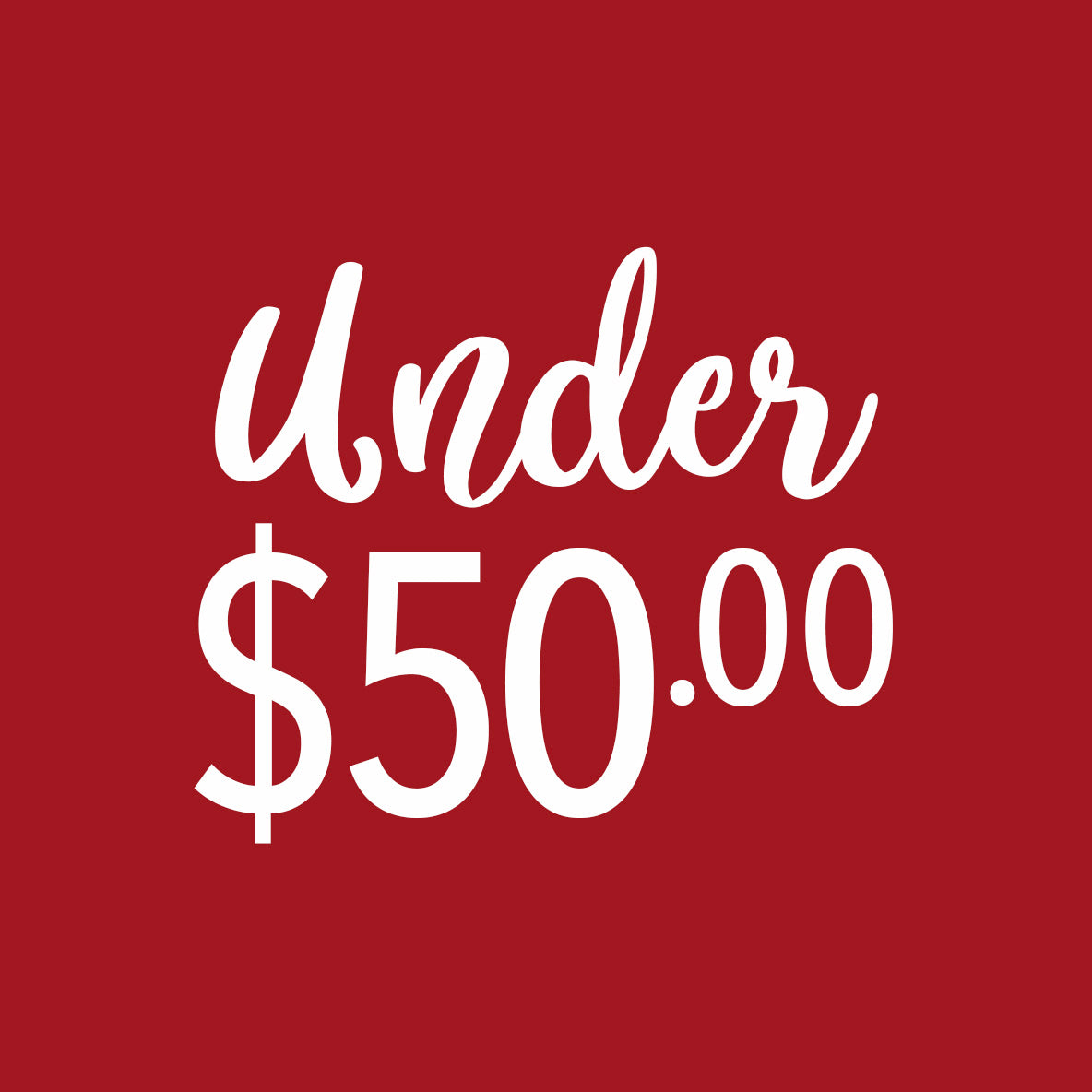 Under $50