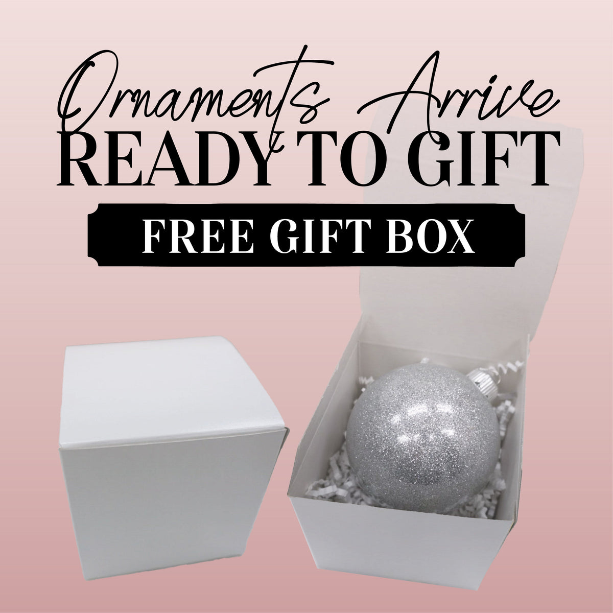 Personalized Glitter Ball Ornament