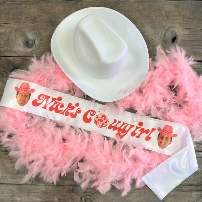 Cowgirl Sash with Groom's Face