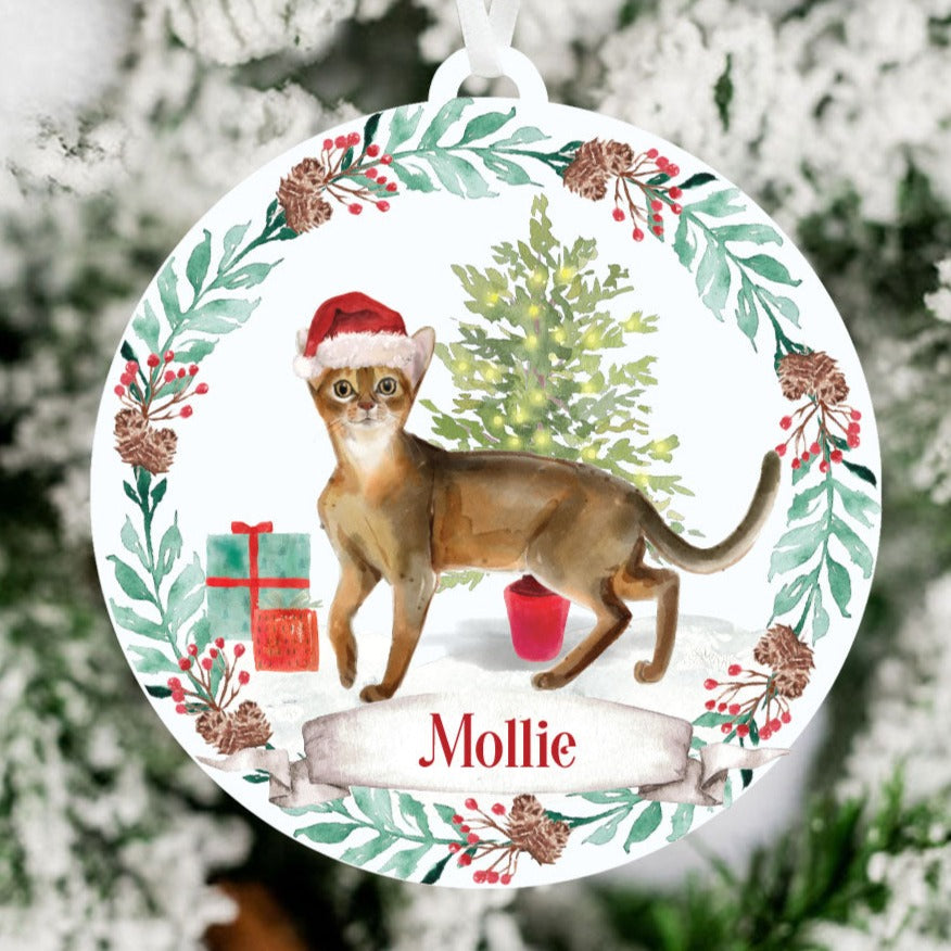 Abyssinian Cat Ornament